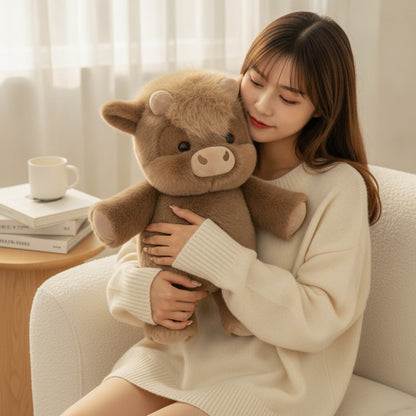Cochon en Peluche Doux "Orchidée" - 45 cm, Cadeau Créatif et Soutien Émotionnel