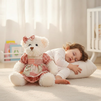 Lot de 2 Ours en Peluche Kawaii 26cm - Cadeau Idéal Filles & Bébé