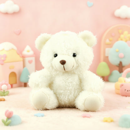 Mini Ours en Peluche Blanc Doux - Lot ou à l'unité pour Fêtes et Cadeaux