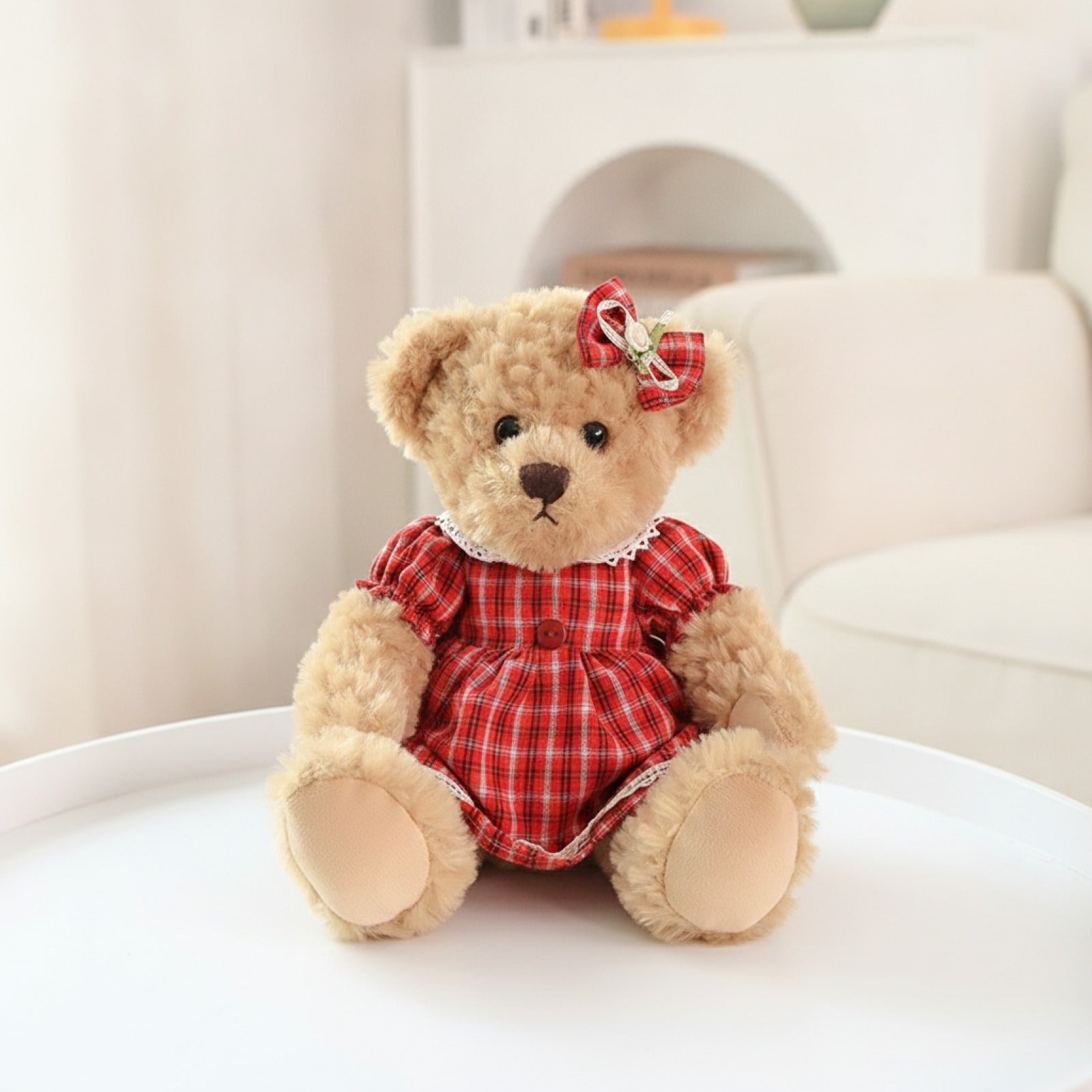 Lot de 2 Ours en Peluche Kawaii 26cm - Cadeau Idéal Fille & Bébé