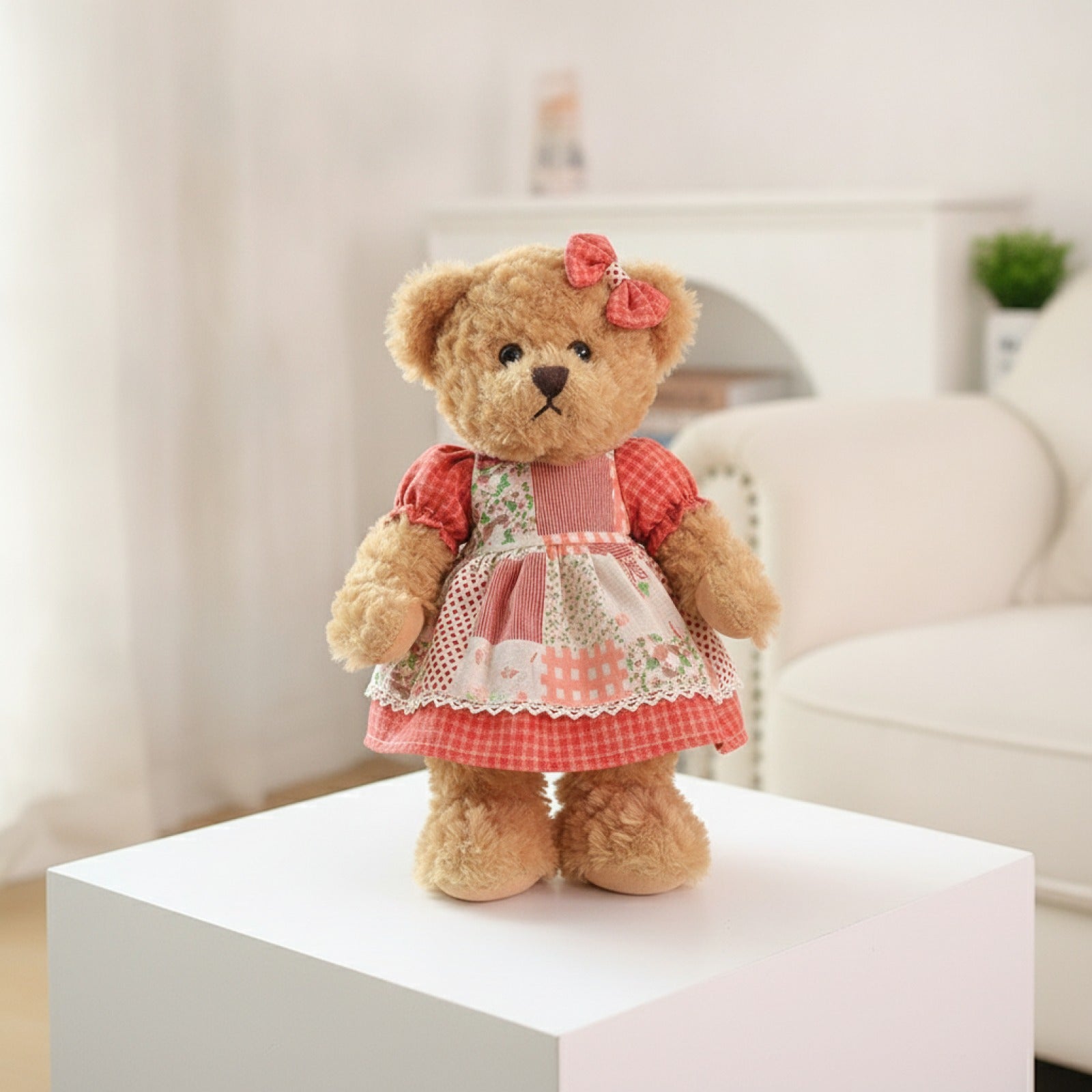 Ours en Peluche Kawaii 26cm - Lot de 2 Cadeaux Mignons pour Filles et Petites Amies