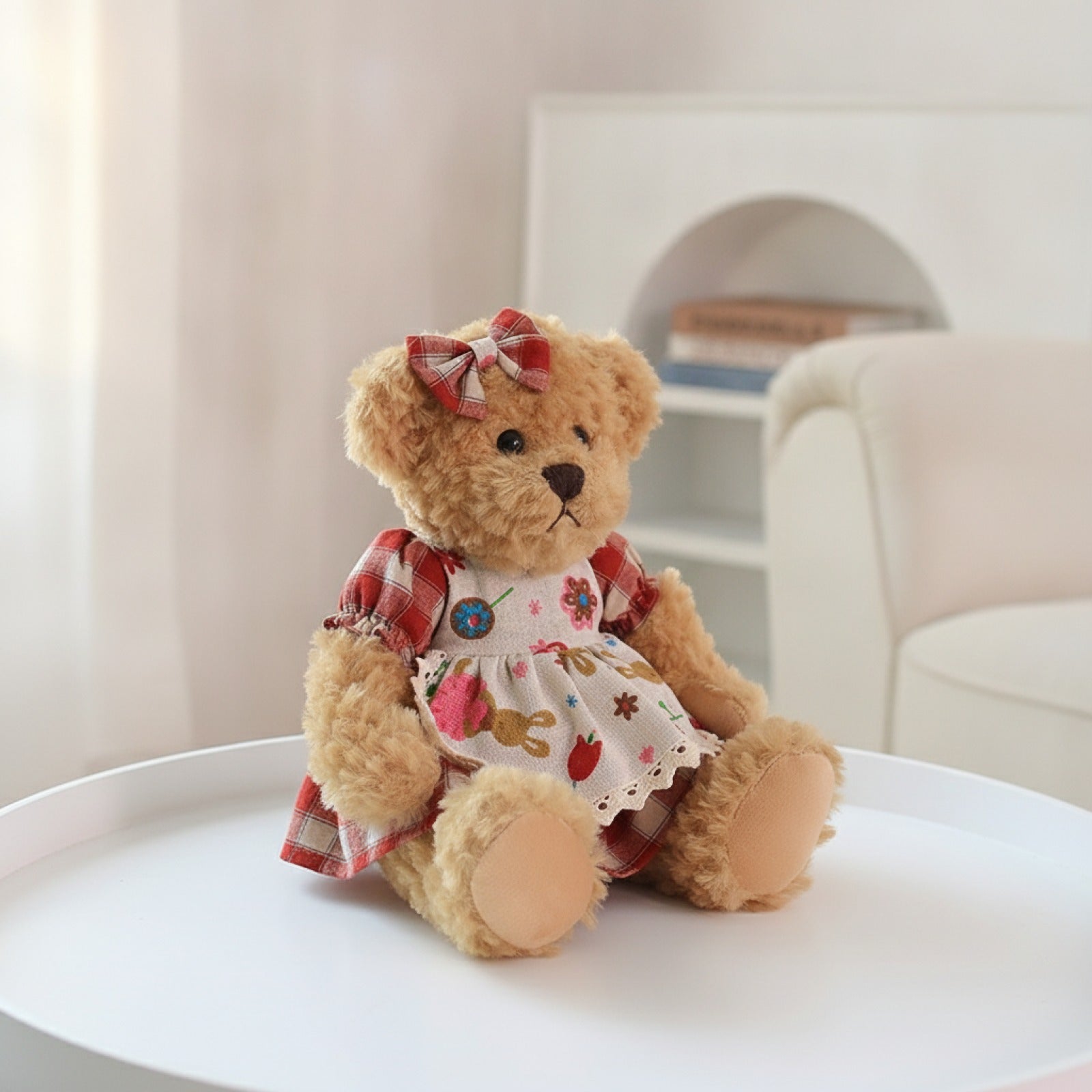 Lot de 2 Oursons en Peluche Kawaii 26cm - Cadeau Idéal pour Filles et Petites Amies