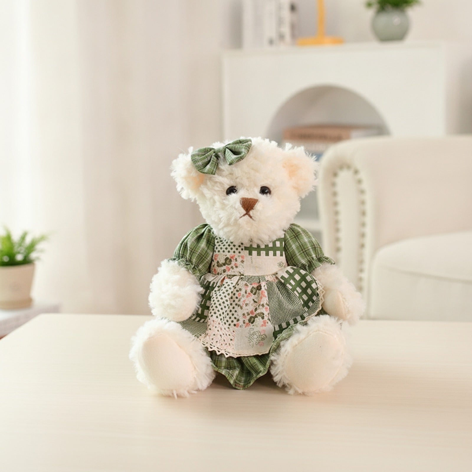 Lot de 2 Ours en Peluche Kawaii 26cm - Cadeau Idéal pour Filles et Petites Amies