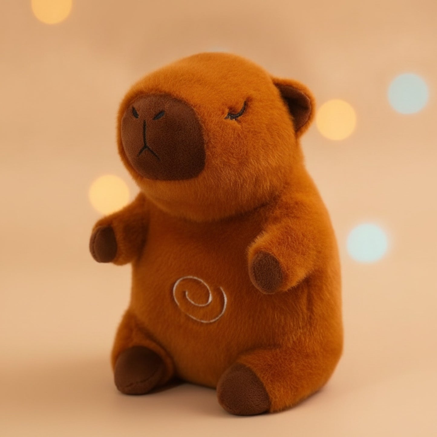 Peluche Ours Respiratoire Bébé - Compagnon Apaisant avec Son et Lumière (Marron)